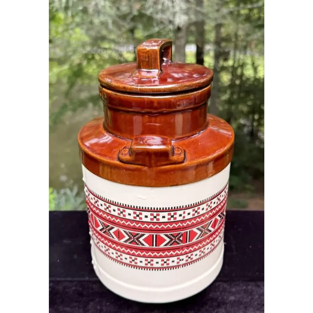 Vintage 1970s McCoy #332 Milk Kitchen Canister Or Cookie Jar EUC
